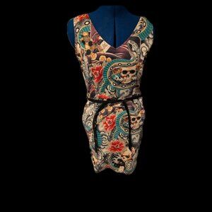 Folter Tattoo Mini Dress -M